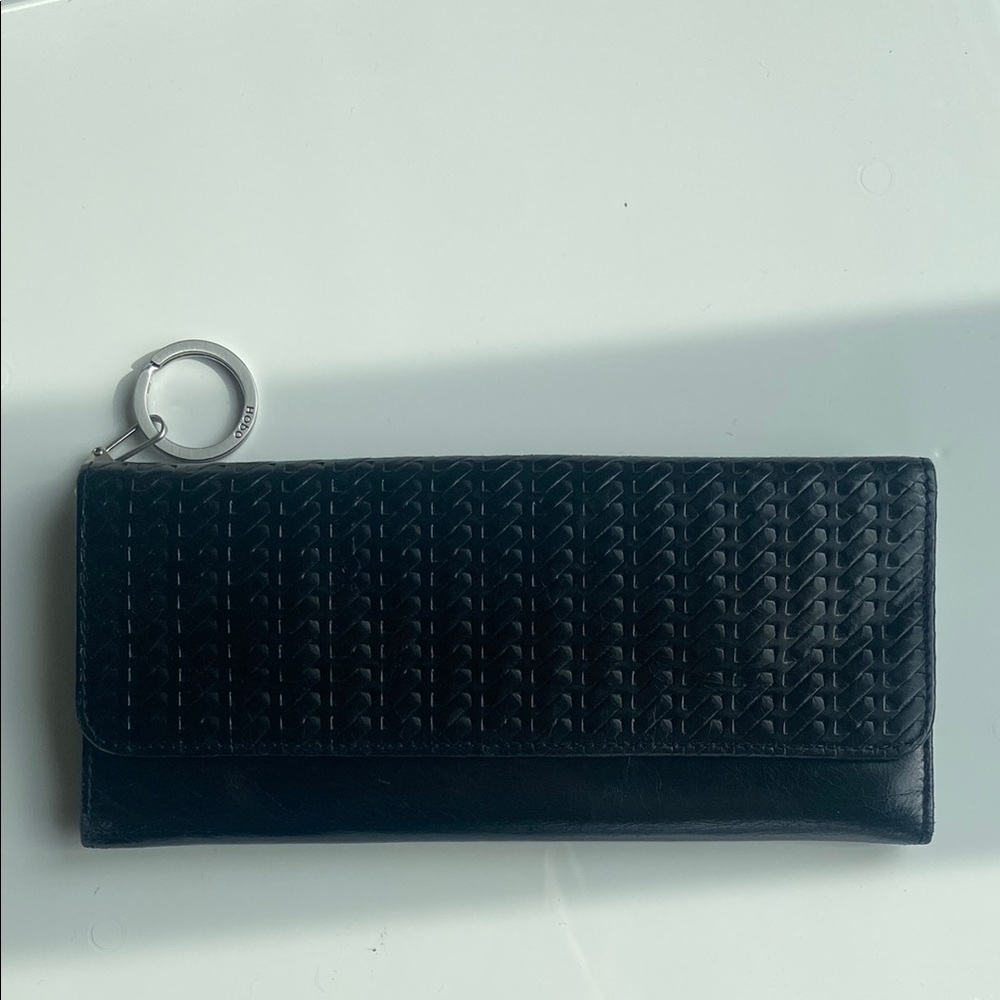 HOBO Black Woven Wallet